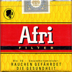 Afri Zigarettenpackung aus dem Jahre 2000 vorderseite