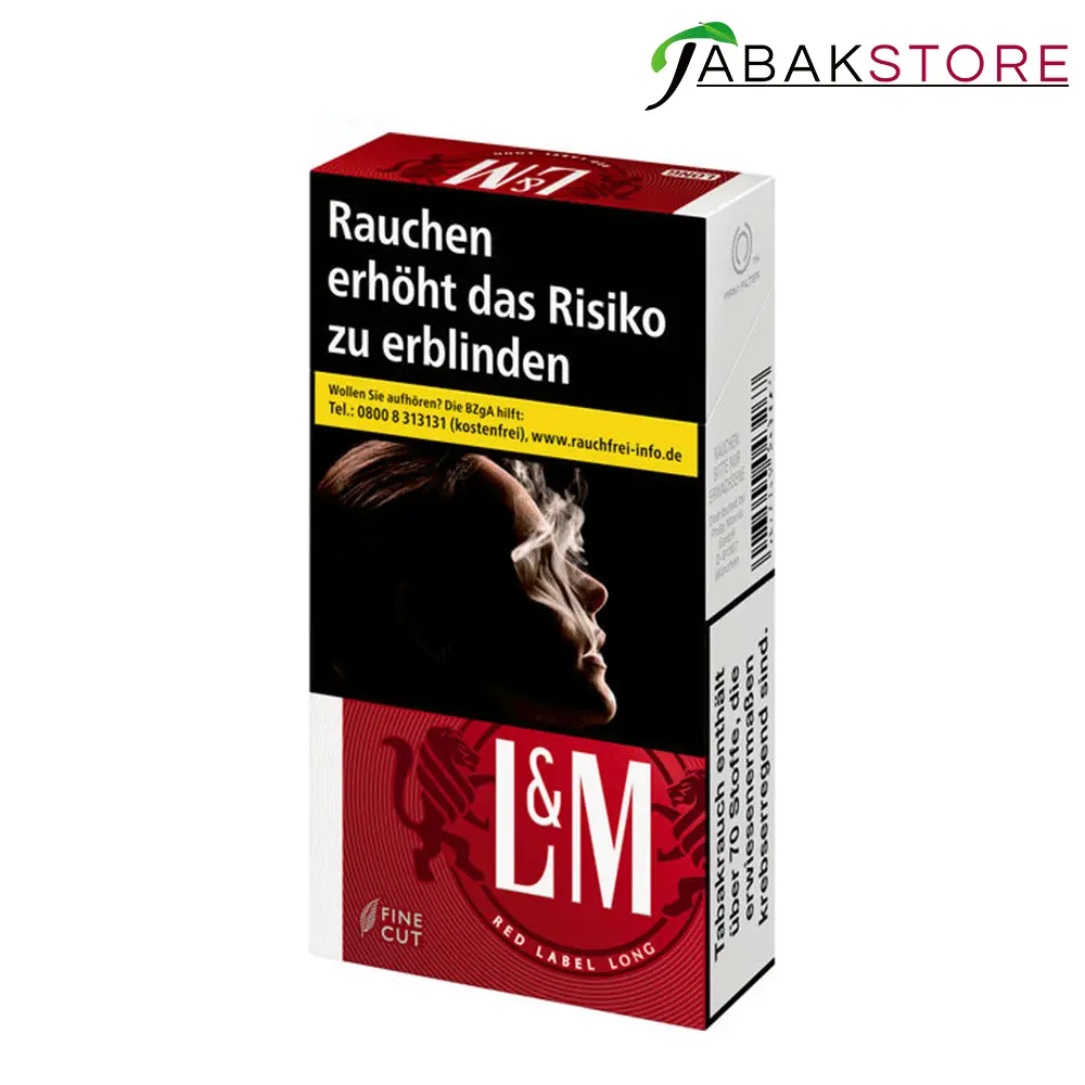 L&M Long Red 8,00€ | 20 Zigaretten