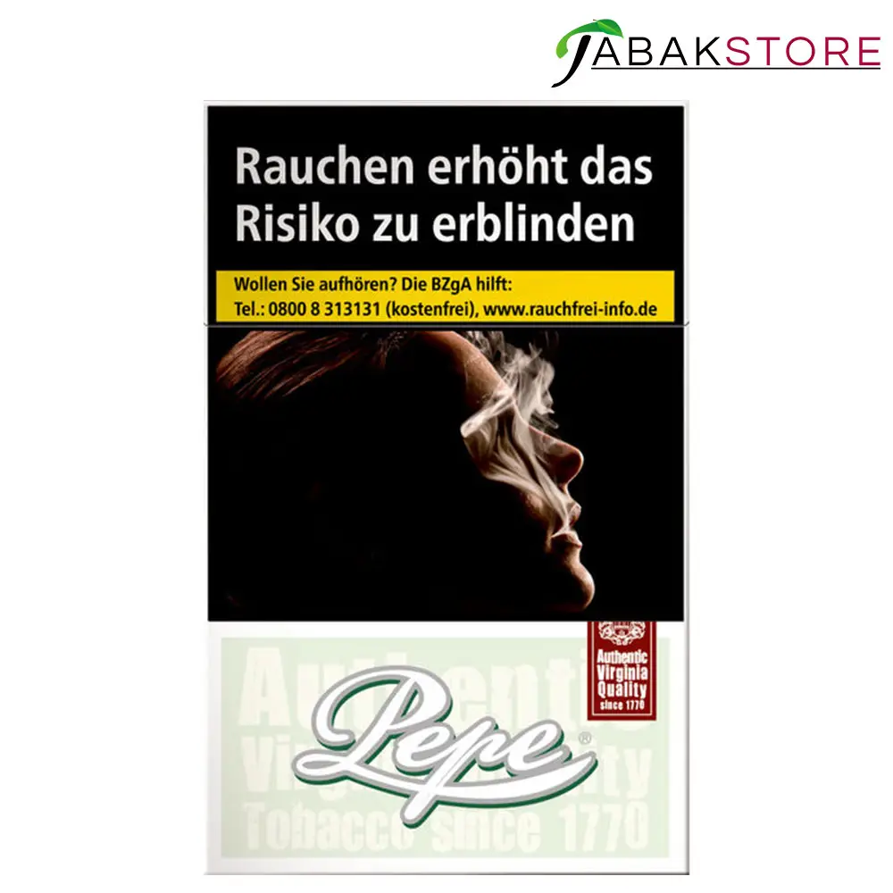 Pepe Fine Green 7,50 Euro | 20 Zigaretten