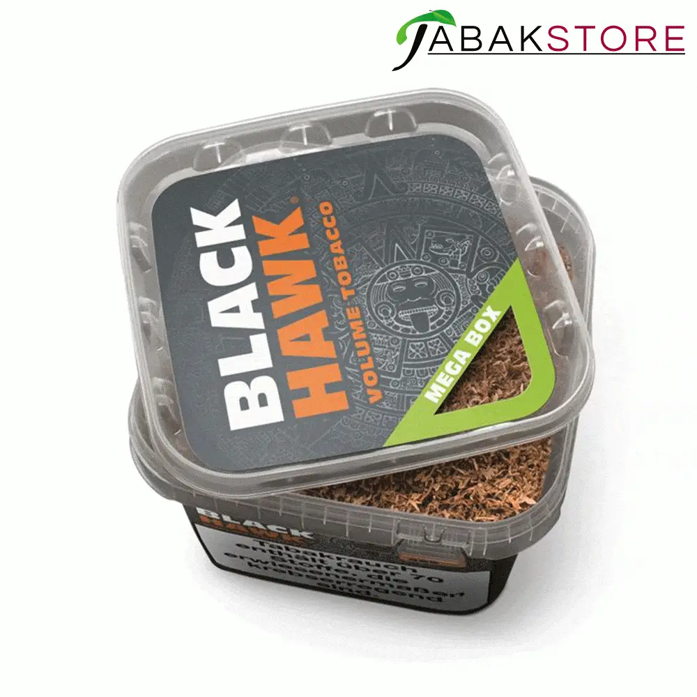 Black Hawk Tabak im Eimer mit 230 gr. Inhalt zu 36,95 Euro