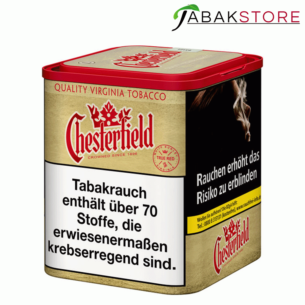 Chesterfield Tabak ohne Zusätze in der Dose