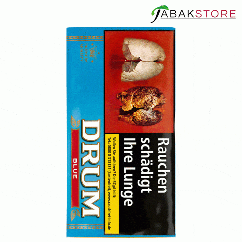 Drum Hellblau Drehtabak 30 gr. zu 7,30 Euro