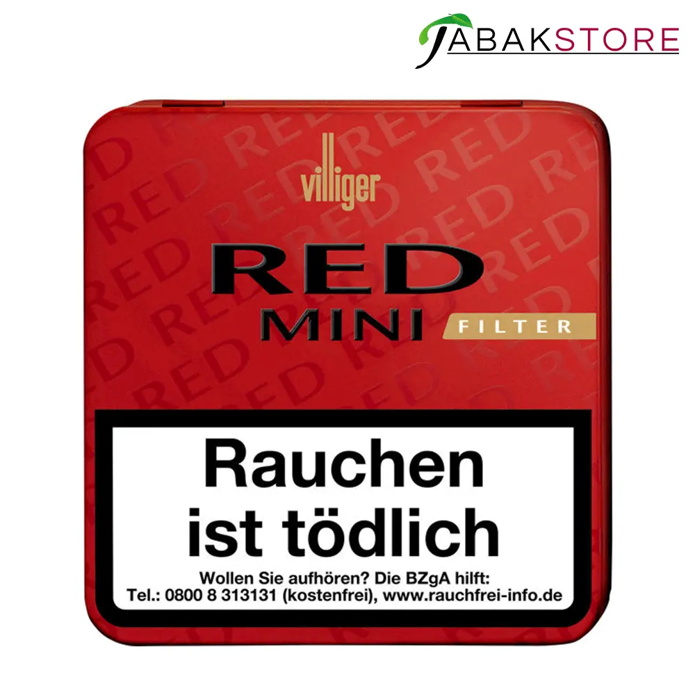 Villiger Red Mini Filter 5,50 Euro | 20 Zigarillos