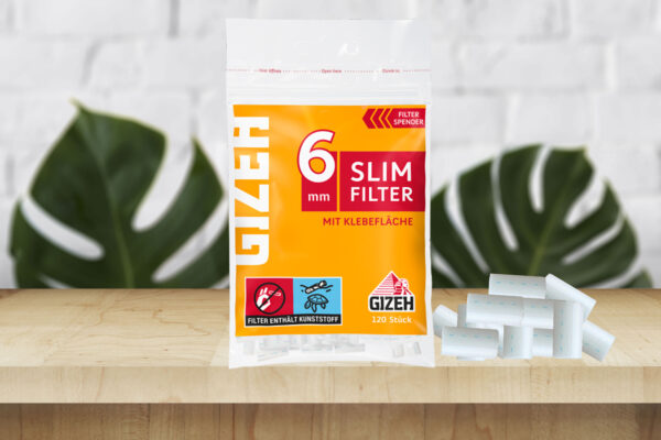 Gizeh-Slim-Filter-120-Zigarettenfilter-mit-6-mm geöffnet