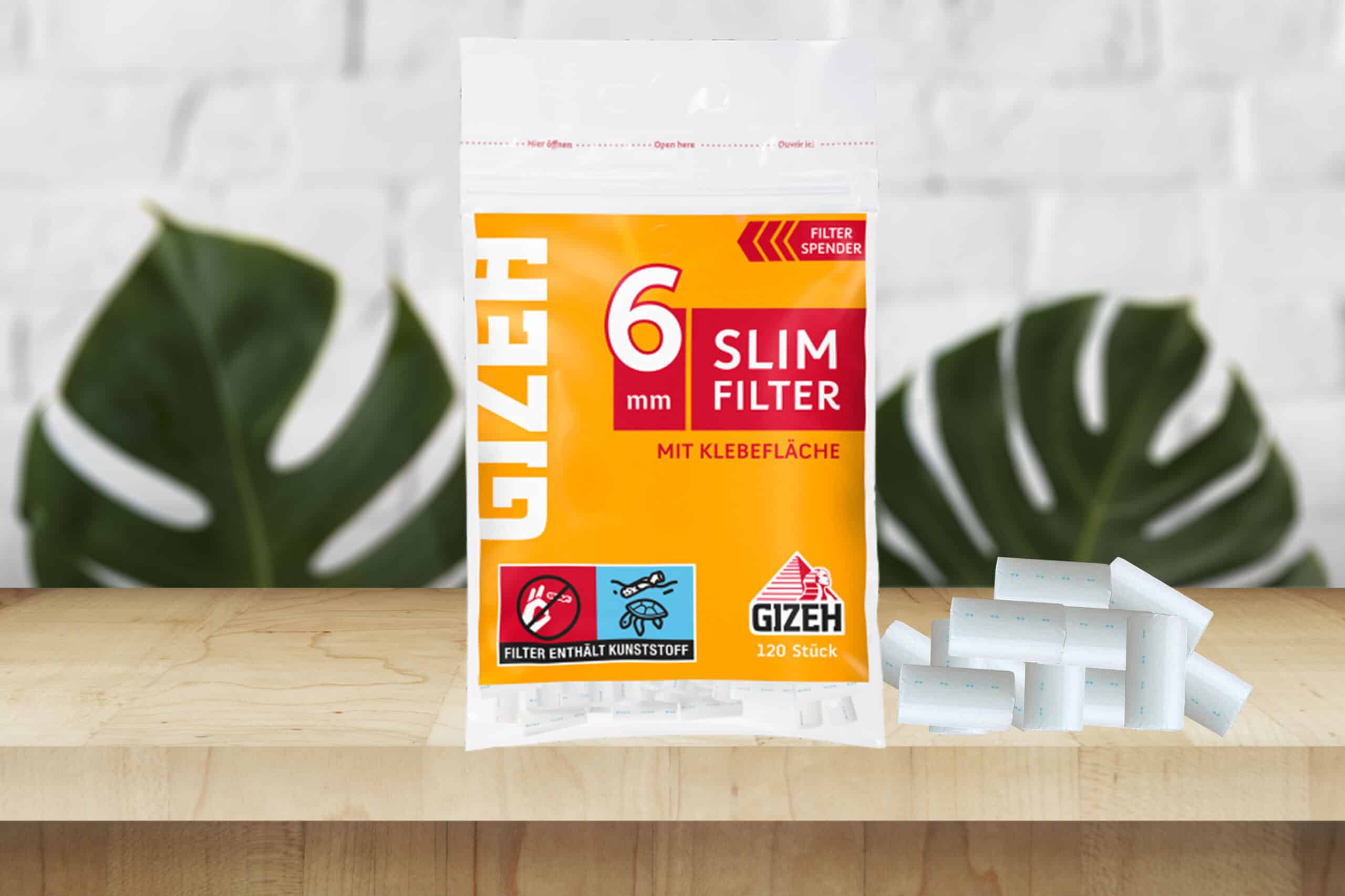 Gizeh Slim Filter 6 mm 1 Packung, 120 Filter, Ab 0,90 €