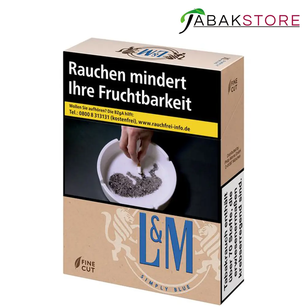 L&M ohne Zusätze Blue zu 8 Euro | 20 Zigaretten