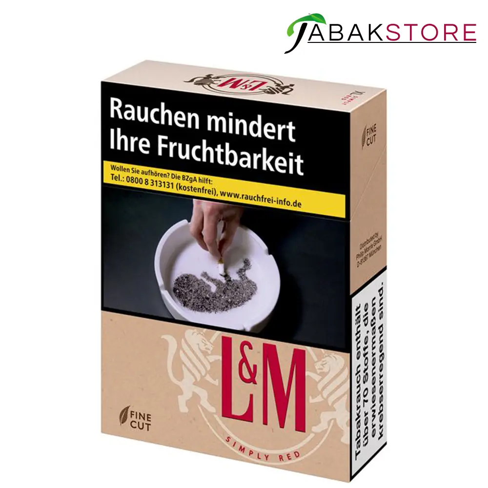 L&M ohne Zusätze Red 8 Euro | 20 Zigaretten