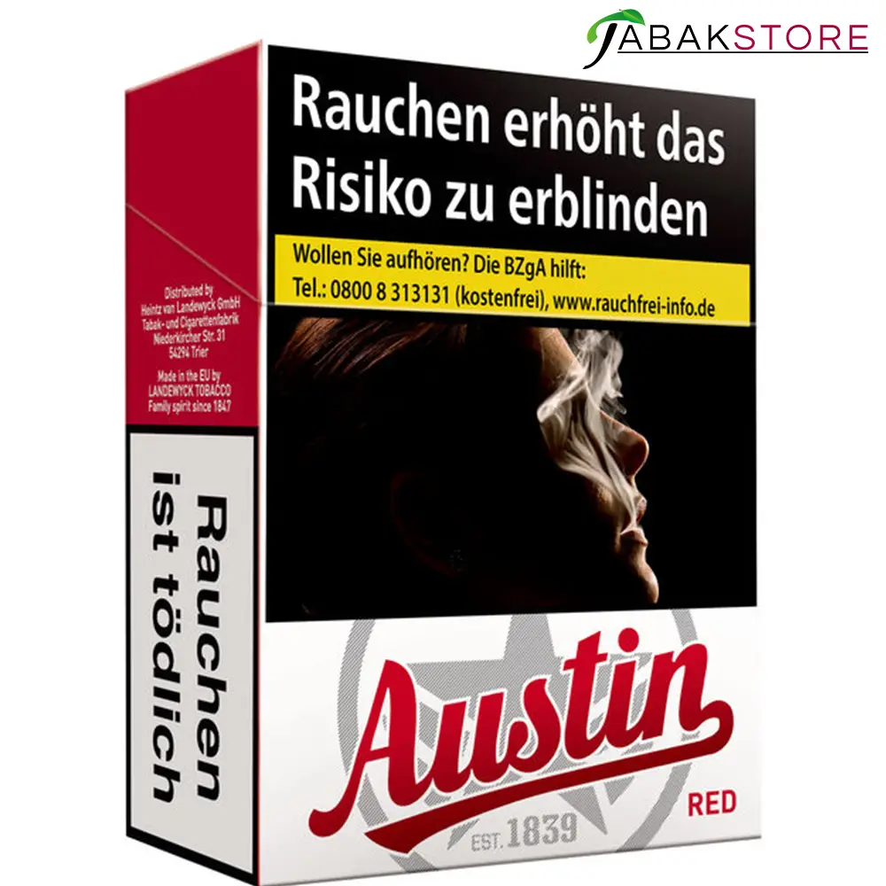 Austin Red 7,50 Euro | 25 Zigaretten