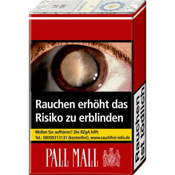 Pall Mall ohne Filter Soft 8,40 Euro | 20 Zigaretten