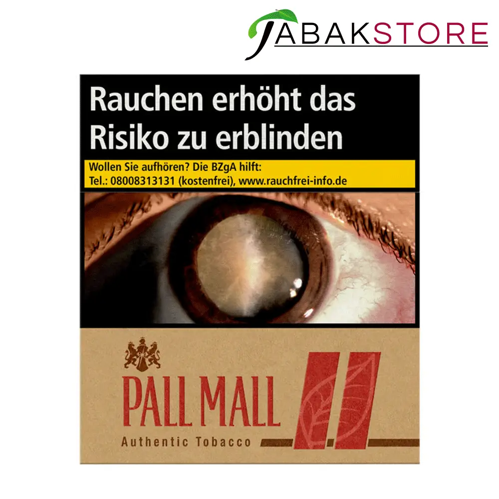 Pall Mall Authentic Red 12,00 Euro | 33 Zigaretten