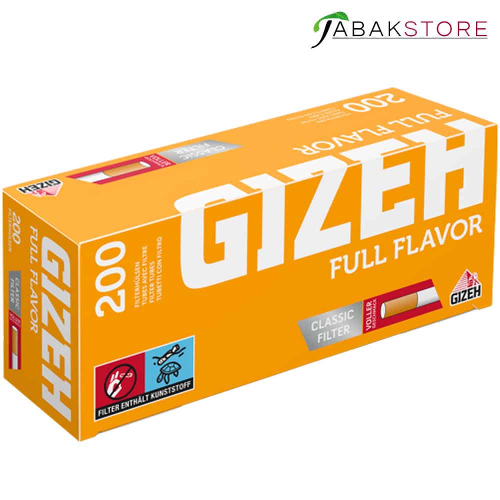 Gizeh Menthol Hülsen Zigarettenhülsen mit Mentholfilter 20 Boxen