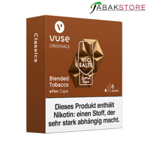 Vuse-ePen-3-Caps-Blended-Tobacco-6-mg-links-seitlich