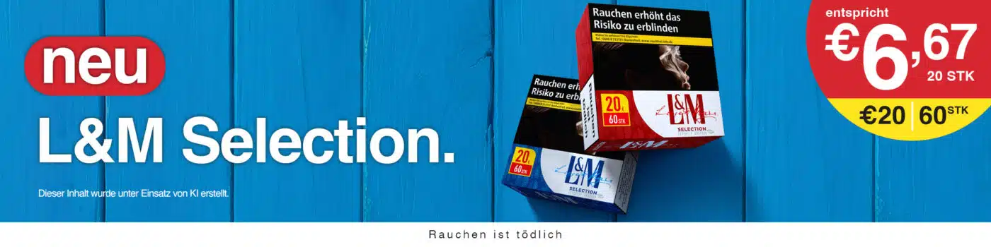 L&M Selection Zigaretten Banner