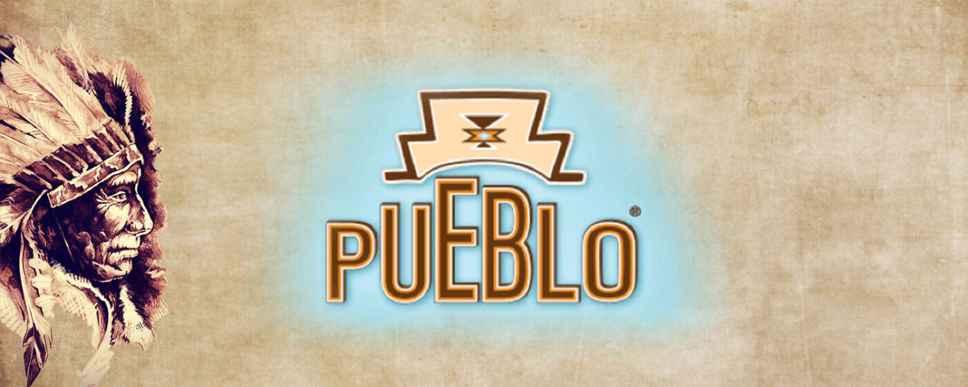 Pueblo-Logo-Zigaretten-mit-Vintage-Hintergrund