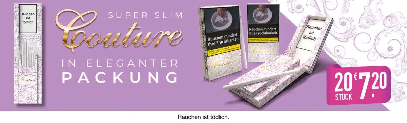 Couture Zigaretten Banner