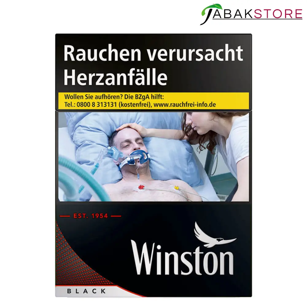Winston Black 8,00 Euro | 20 Zigaretten