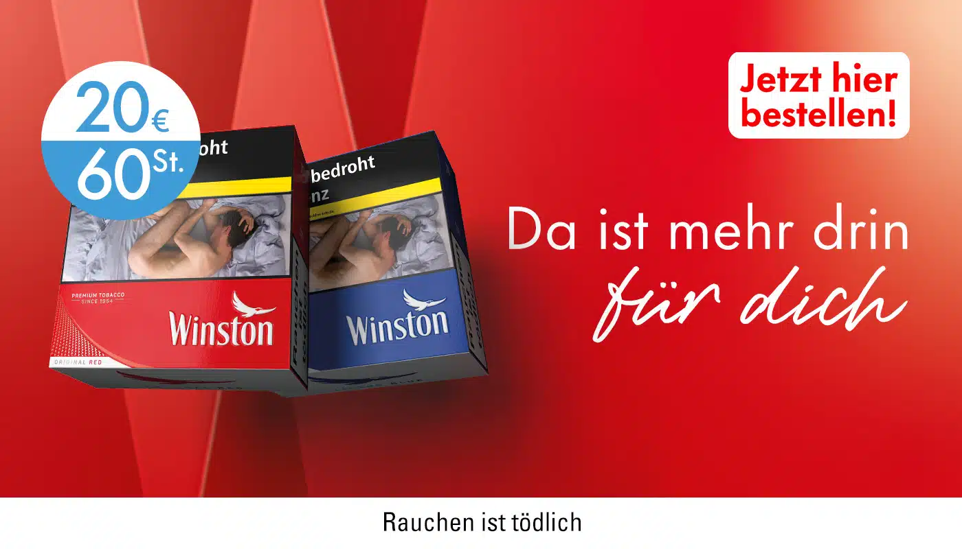 Winston Zigaretten fuer 20 Euro