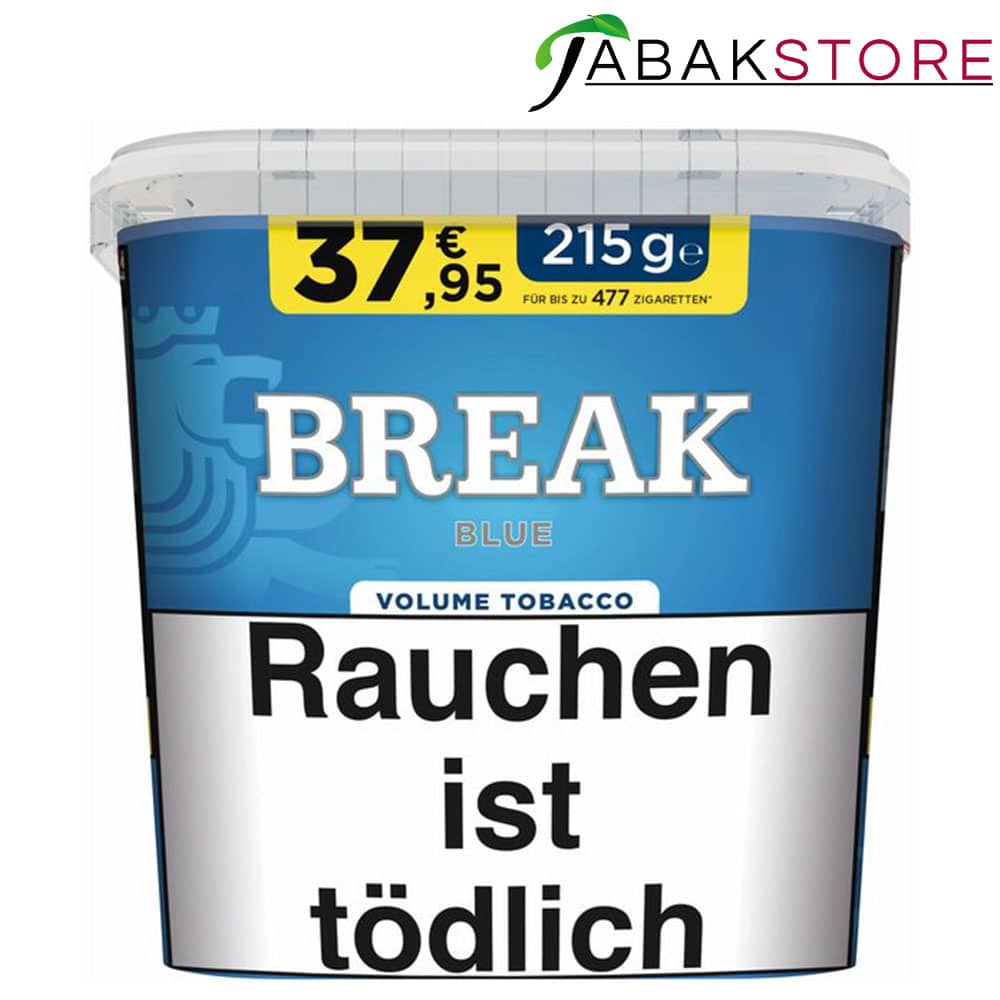 Break Blue 37,95 Euro | 215g Volumentabak