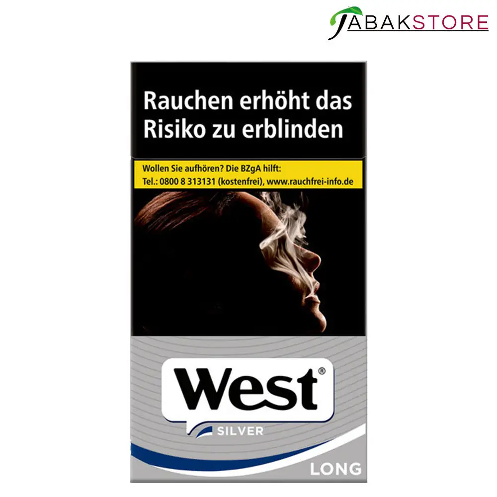 West Silver Long 8 Euro | 20 Zigaretten