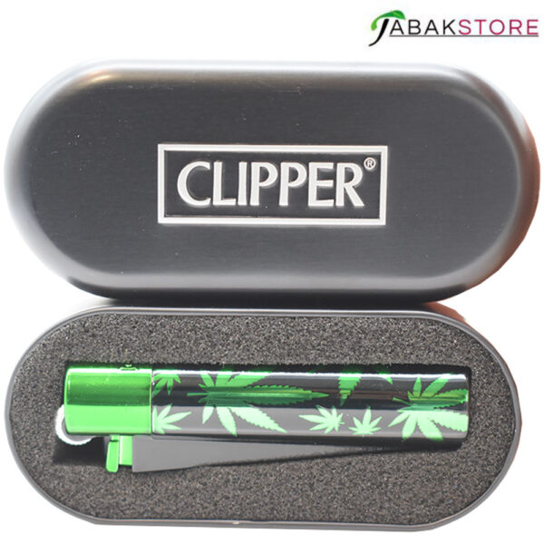 Clipper-Green-Leaves-in-der-Metall-Box