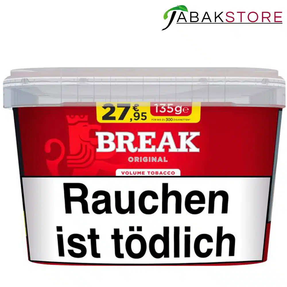 Break Red 27,95 Euro | 135g Volumentabak