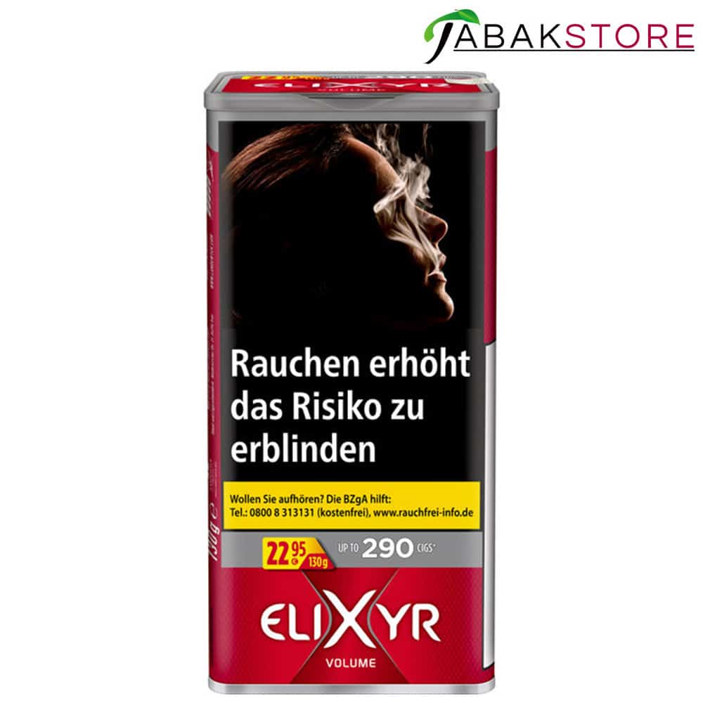 Elixyr Red Tabak 22,95 Euro | 130g Volumentabak