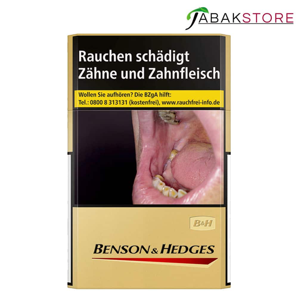 Benson & Hedges Gold 7,20 Euro | 20 Zigaretten | Online kaufen im Shop