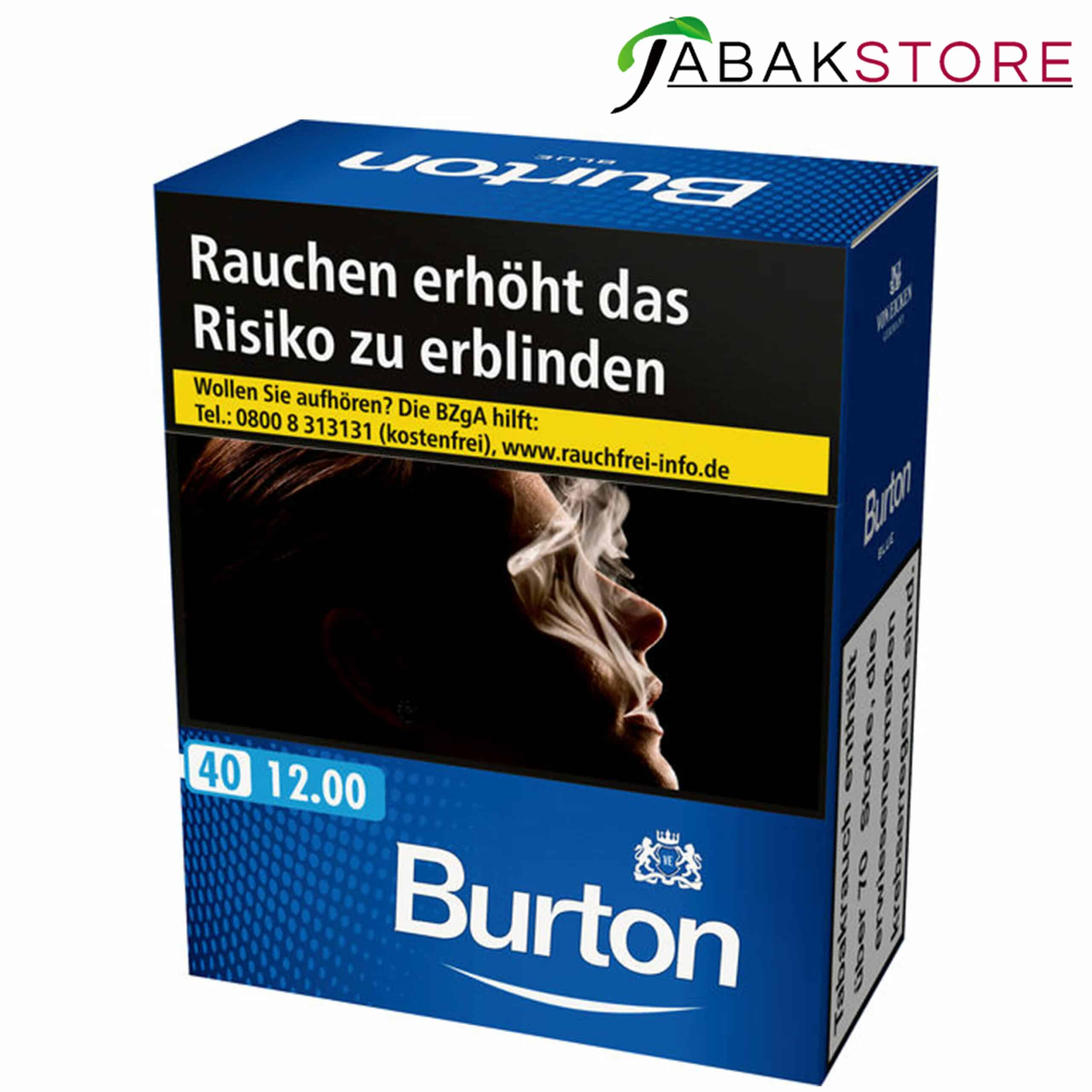 Burton Blue 12,00 Euro | 40 Zigaretten