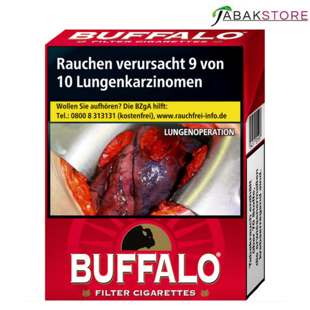 Buffalo Red 6,45 Euro | 23 Zigaretten