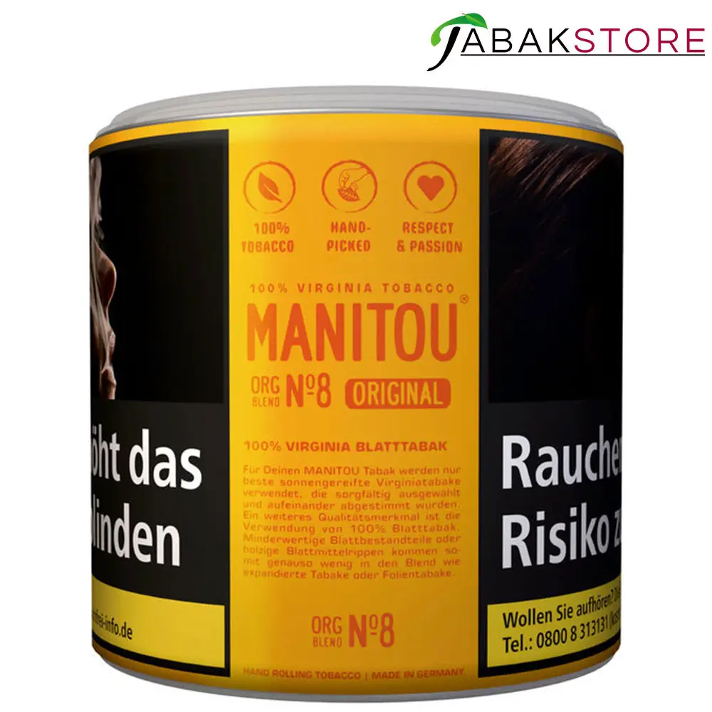 Manitou Gold No. 8 Dose | 14,50 Euro | 80g Stopftabak