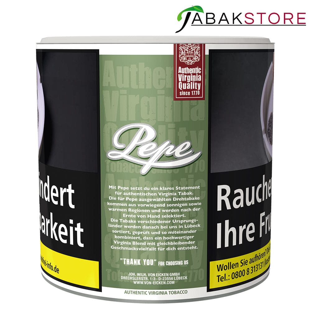 Pepe Rich Green Stopftabak | Feinschnitt 80g | 15,00€