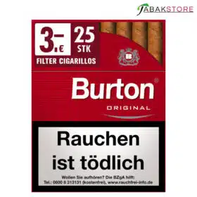 Burton Red Big Pack Zigarillos zu 3,00 Euro mit 25 Zigarillos
