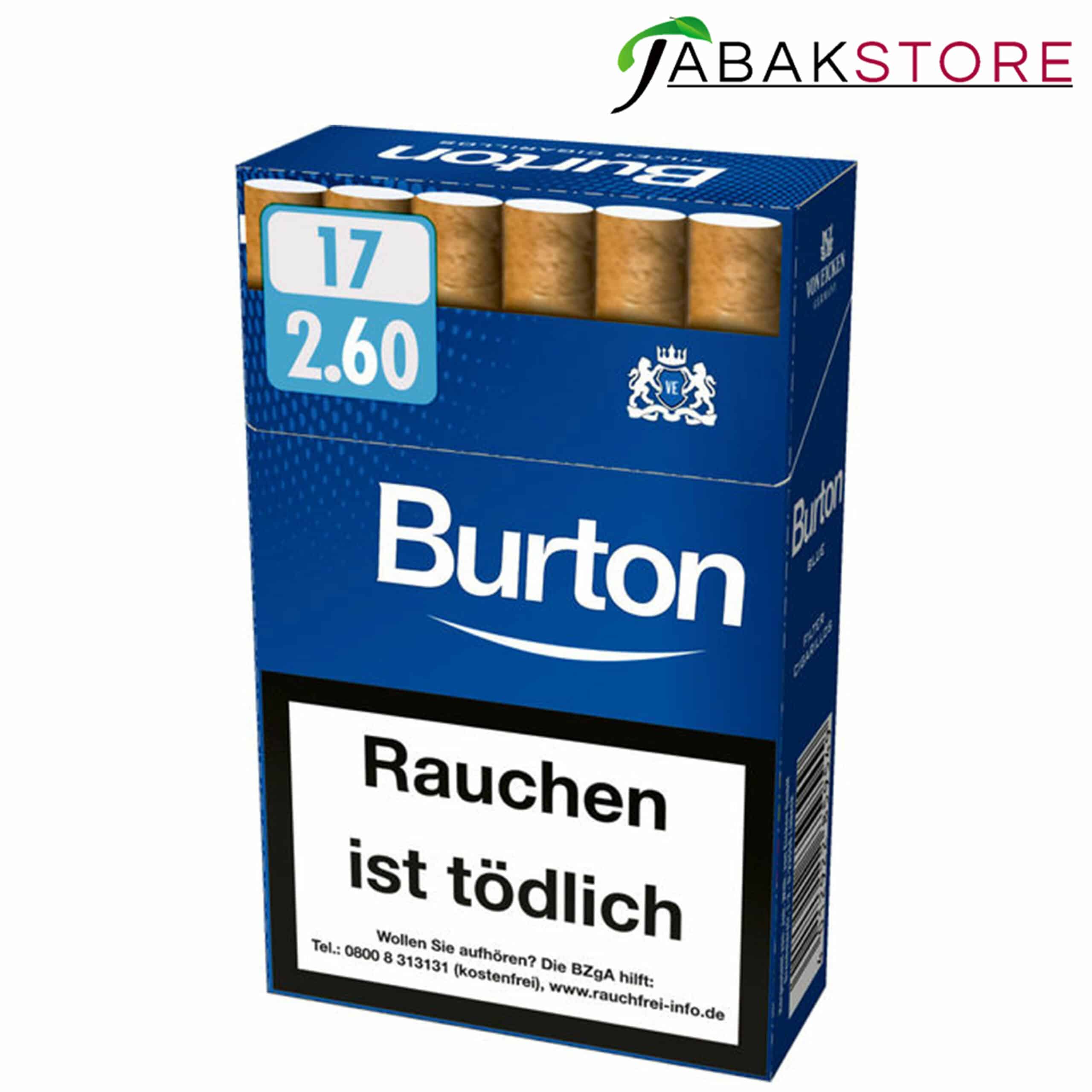 Burton Blue 2,60 Euro | 17 Zigarillos