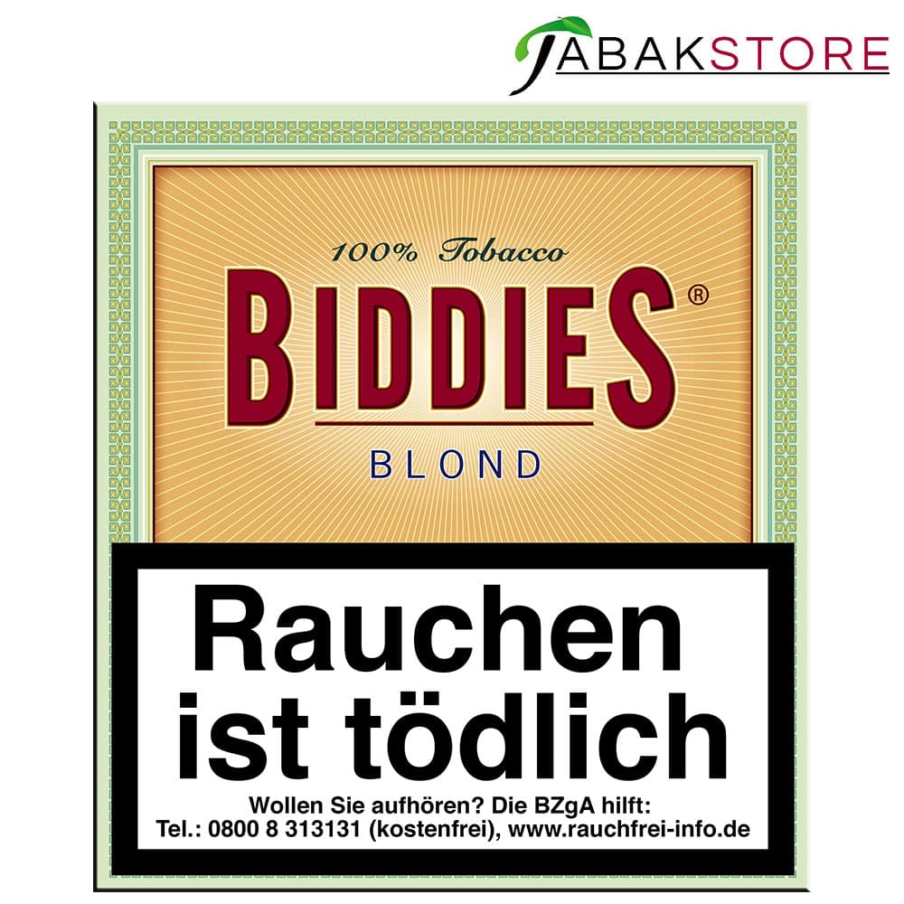 Biddies Blond 10,80 Euro | 20 Zigarillos