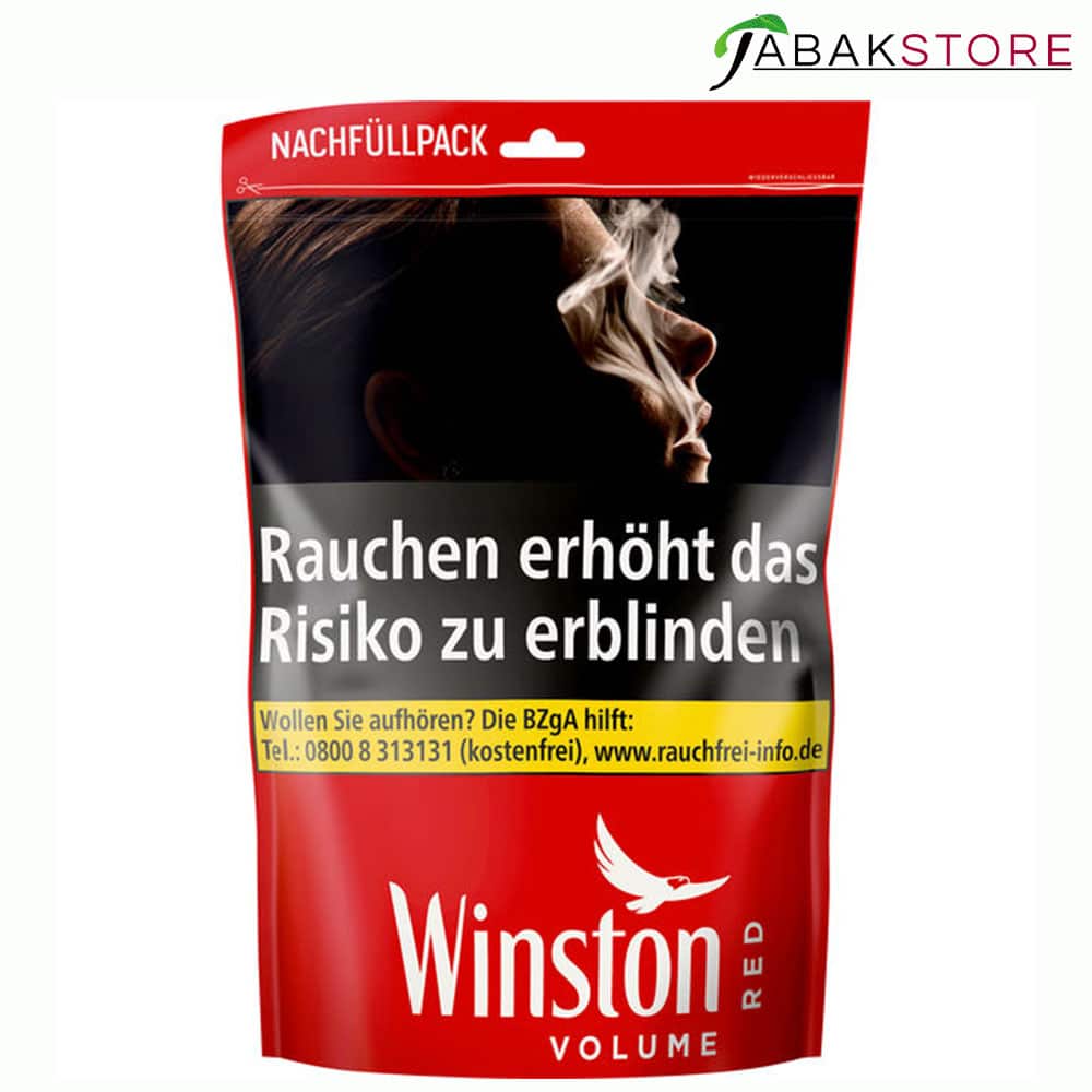 Winston Red XXXL Nachfüllpack 39,95 Euro | 155g Volumentabak