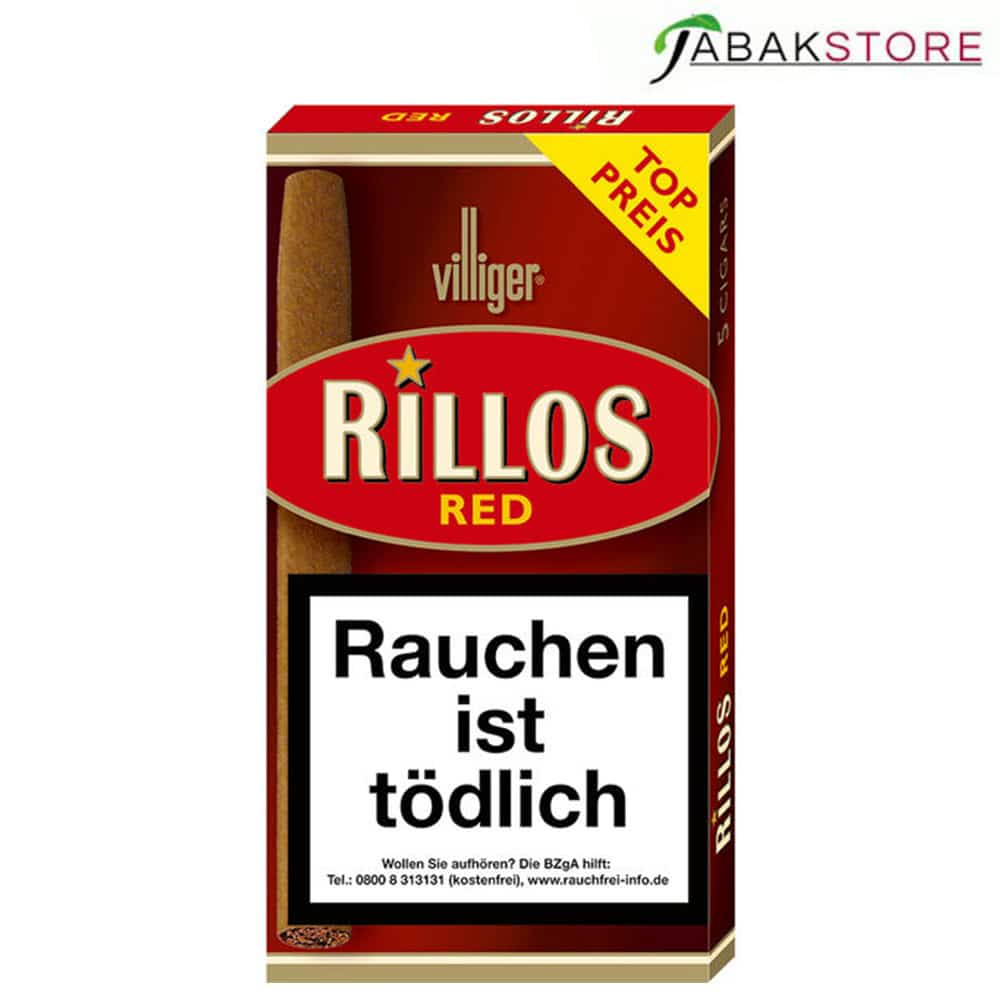 Rillos Red Zigarillos | 1×5 Stk | 1,50€