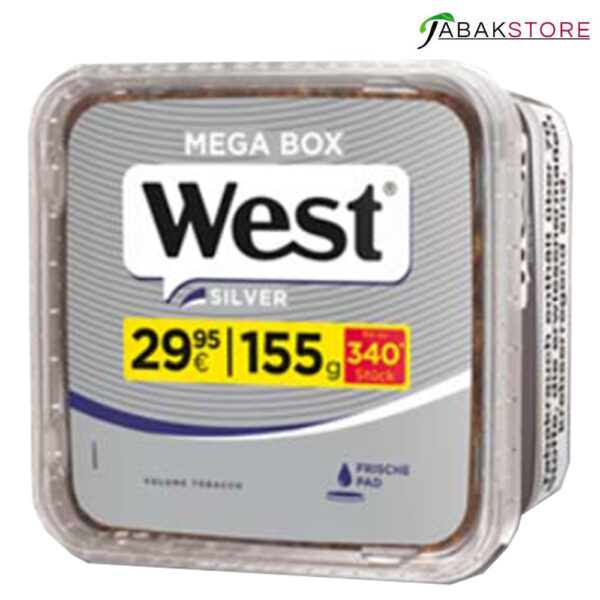 West Silver Mega Box im Eimer Tabak