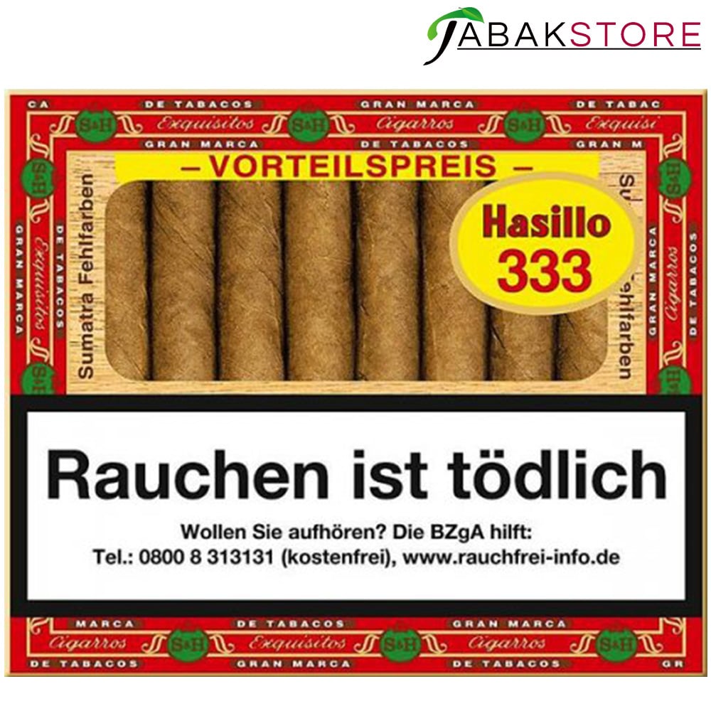 Dannemann Hasillo 333 | Sumatra | 50 Zigarillos | 19,80€