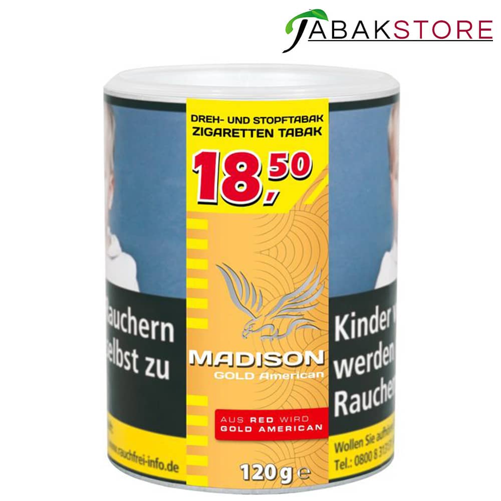 Madison Gold / ( Ehemalig Red ) 18,50 Euro | 120g Dreh- und Stopftabak