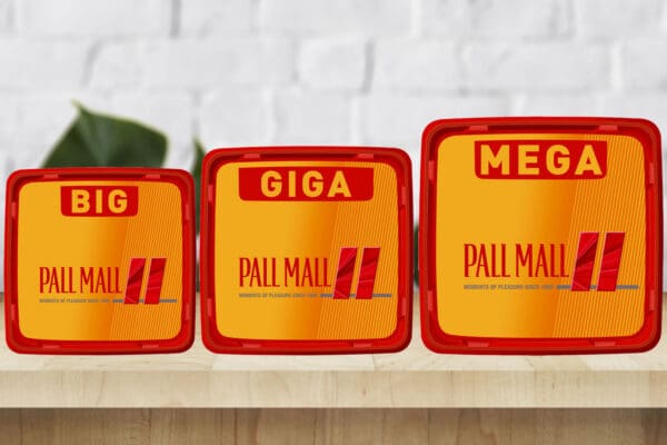 Pall-Mall-Tabak-auf-Holztisch