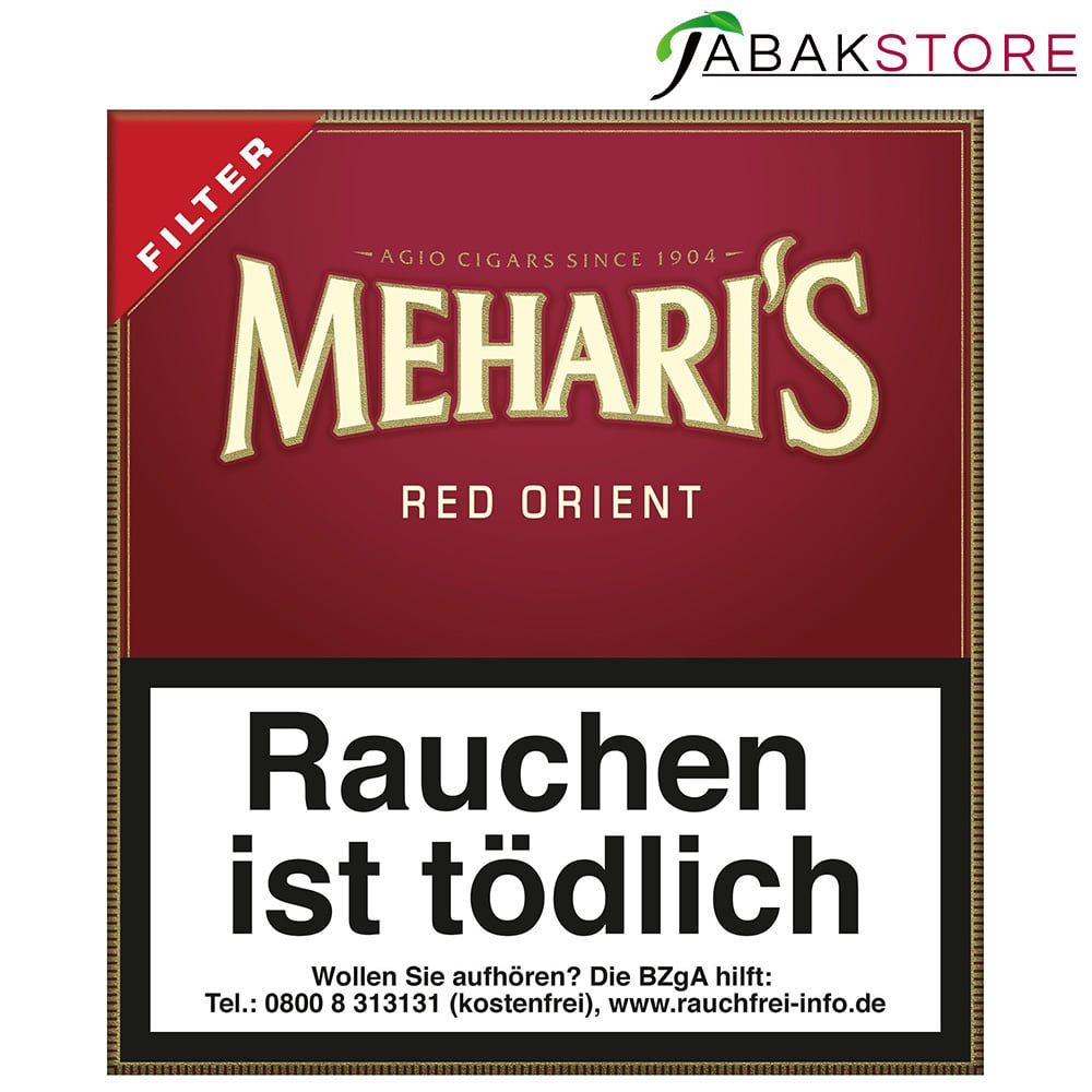 Meharis Red Orient Filter 6,20 Euro | 20 Zigarillos