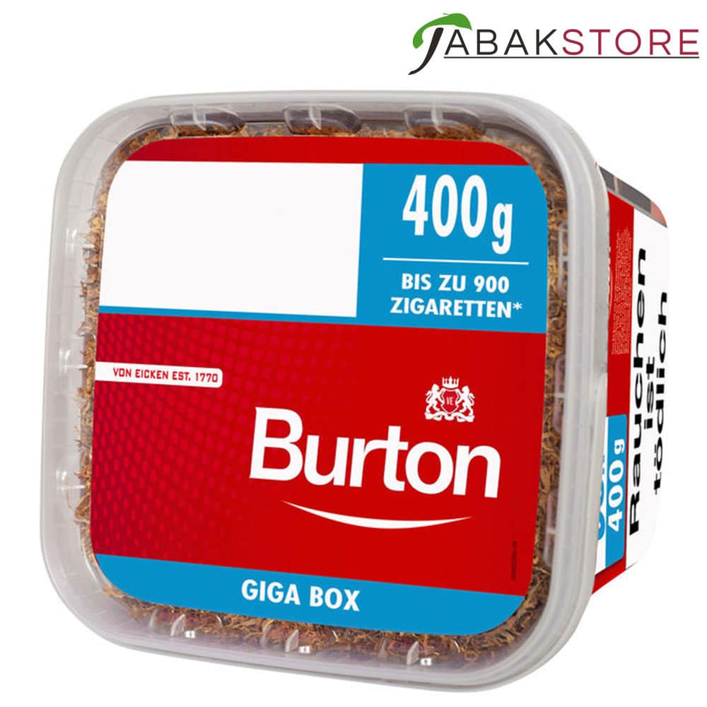 Burton Red GIGA Box 66,00 Euro | 400g Volumentabak