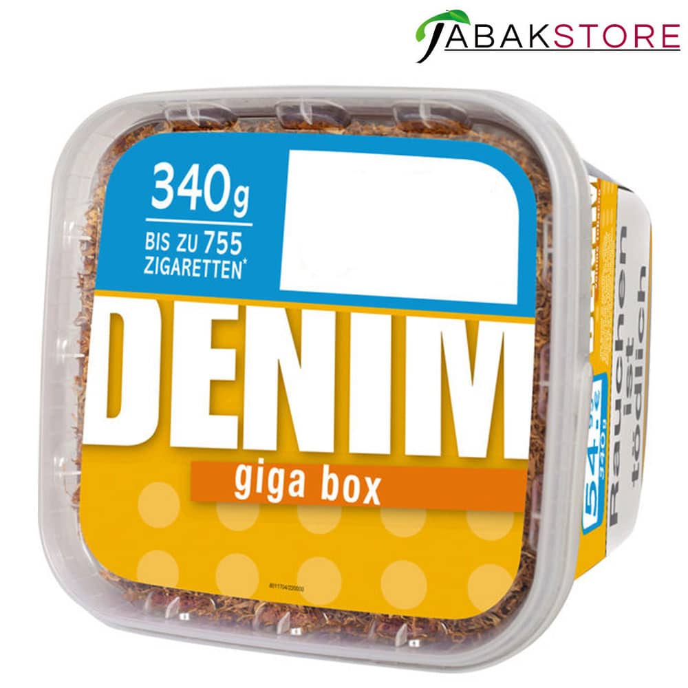 Denim GIGA Box 56,00 Euro | 340g Volumentabak