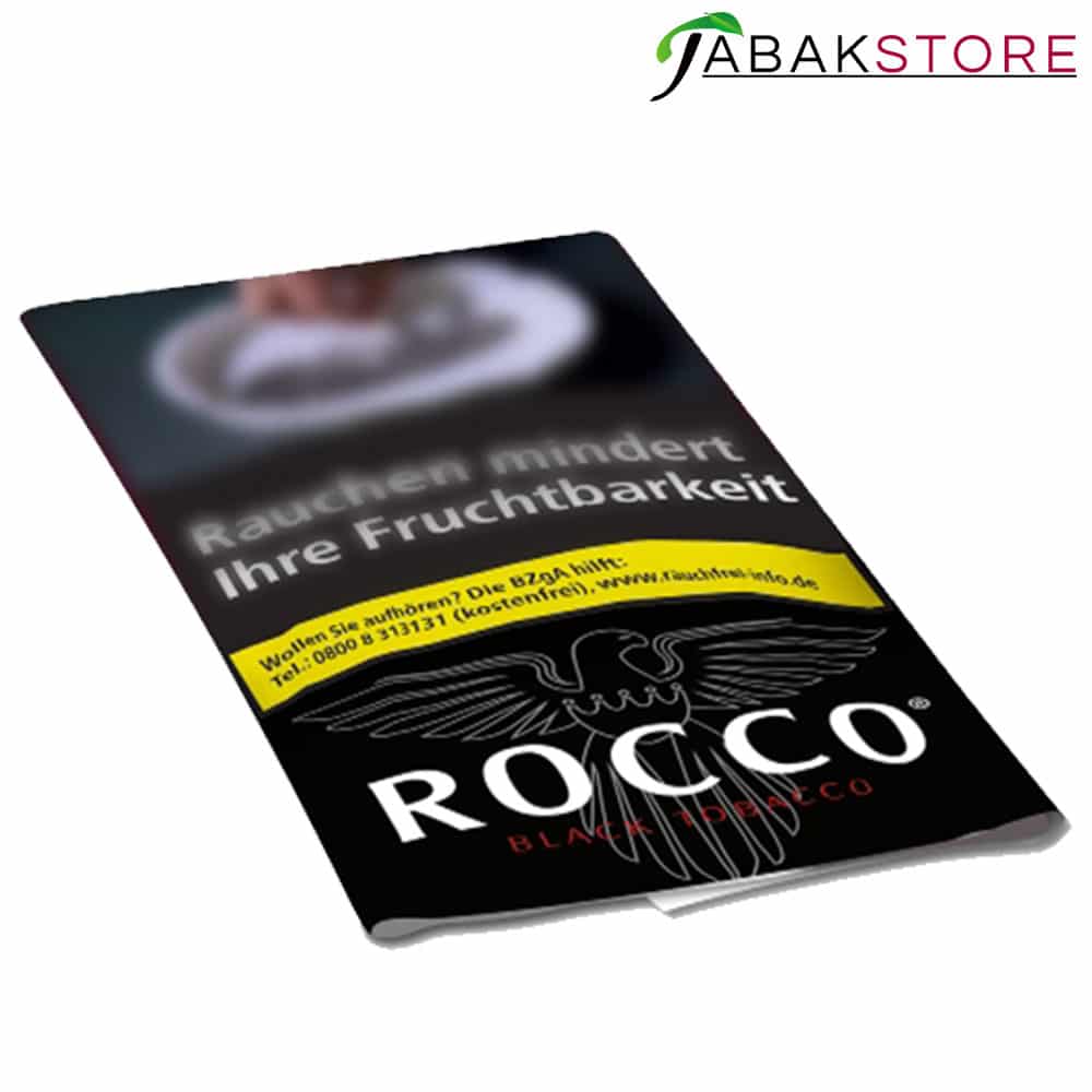 Rocco Black | Zware Shag Drehtabak | 38g Pouch | 5,45 Euro