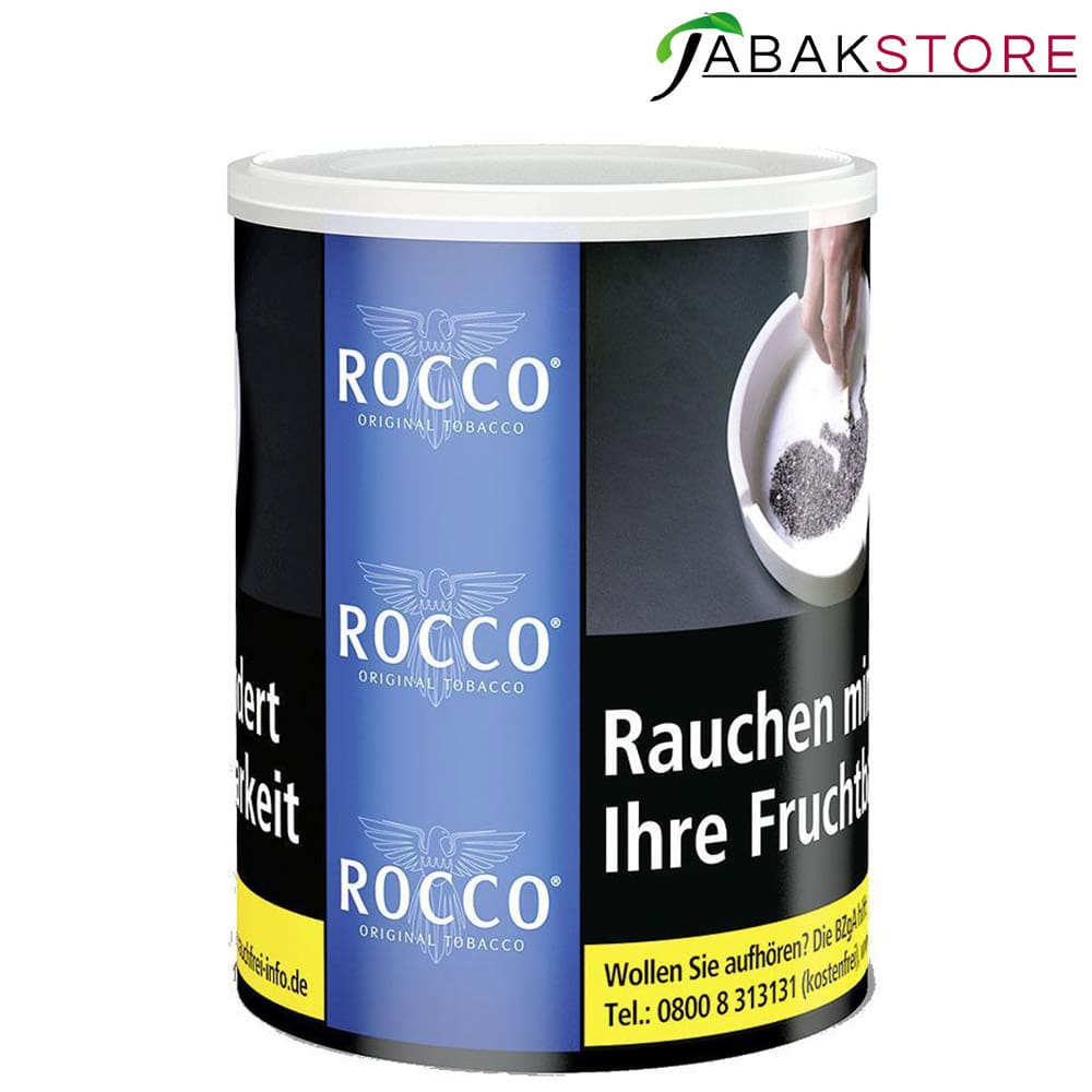 Rocco Original Blau | Halfzware Shag Zigarettentabak | 130g Dose | 18,50€