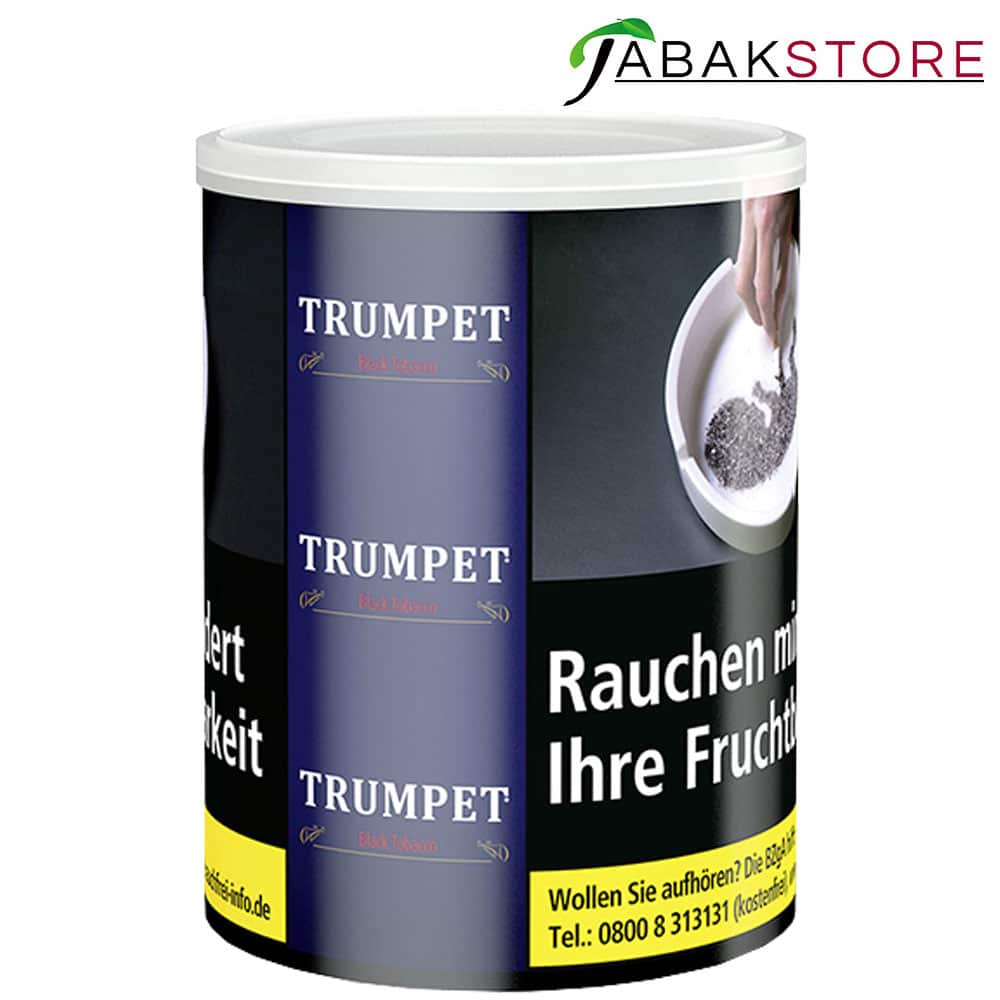 Trumpet Black | Zware Shag Zigarettentabak | 130g Dose | 20,30 Euro