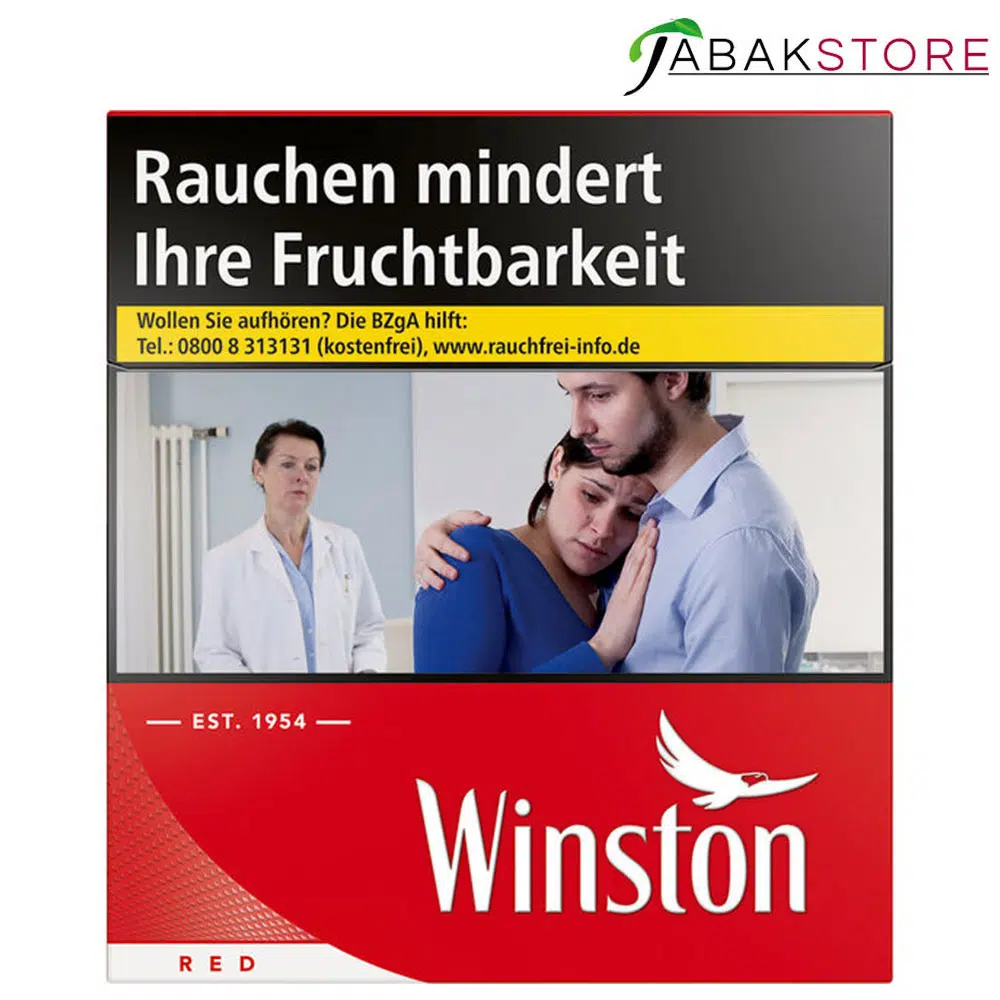 Winston Red 19,00 Euro | 58 Zigaretten