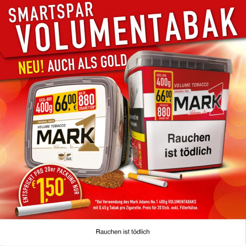 Mark 1 400g Eimer in Gold und Rot