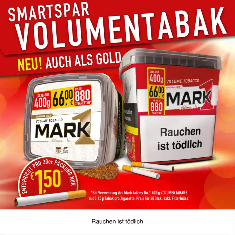 Mark 1 400g Eimer in Gold und Rot