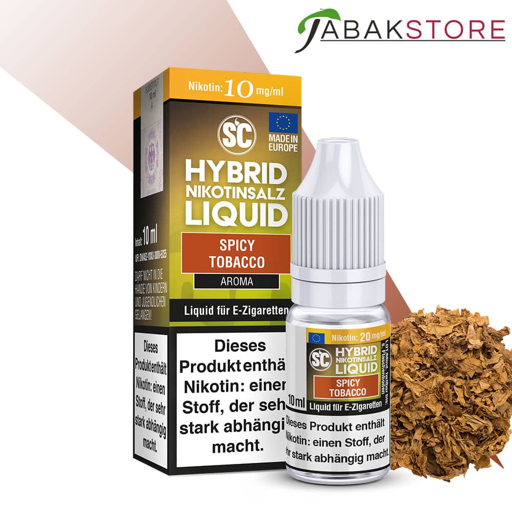 SC – Spicy Tobacco – Hybrid Nikotinsalz 10ml Liquid 10mg/ml